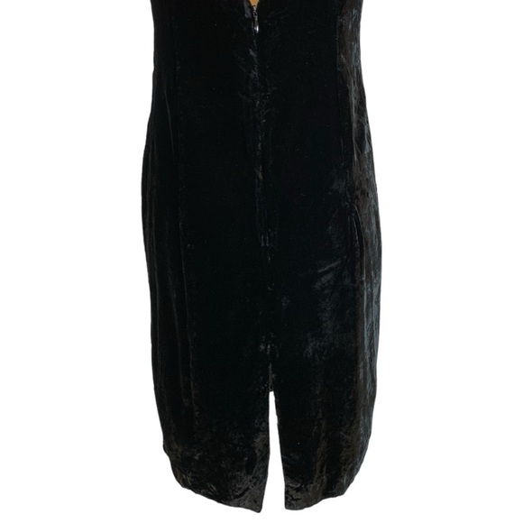 Vintage Jessica Howard Velvet Midi Dress Size Medium - Picture 8 of 9
